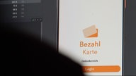 Die App der "Bezahlkarte.eu" auf dem Bildschirm eines Computers.