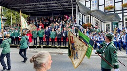 Festzug beim Bundesschützenfest in Rietberg