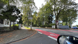 Eine Fahrradstraße in Lüdenscheid