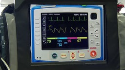 Medizinisches Herzmessgerät im Einsatz