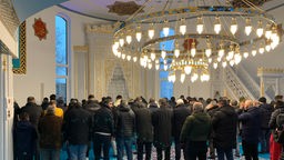Der Gebetsraum der neuen Moschee in Bünde