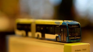 Ein Modell eines Münsteraner Stadtwerke-Busses