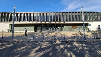 Frontalansicht des Oberlandesgerichts Stuttgart