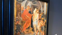 Ölskizze "Ecce Homo" von Peter Paul Rubens in der Austellung