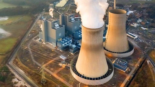 Das Bild zeigt das Atomkraftwerk in Hamm-Uentrop.