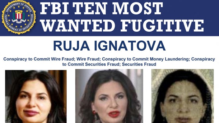 FBI-Fahndungsfoto von Ruja Ignatova