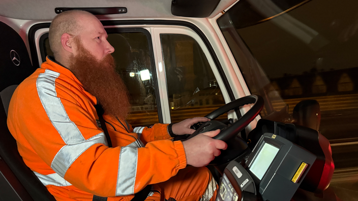 Mitarbeiter vom Winterdienst in Bielefeld