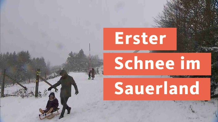 Erster Schnee in NRW fällt in Winterberg 