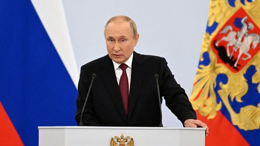 Wladimir Putin verkündet die Annexion ukrainischer Gebiete
