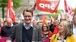 Ministerpräsident Hendrik Wüst und Anja Weber
