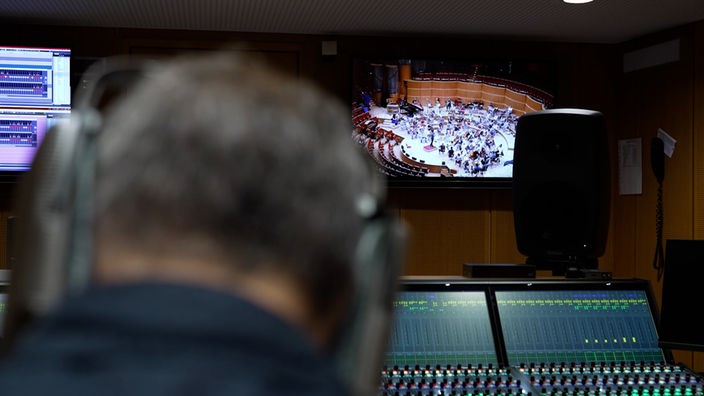 Das WDR Sinfonieorchester nimmt Hörspielmusik auf