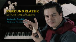 Chefdirigent Cristian Măcelaru in der vierten  Folge der Web-Serie "Kurz und Klassik" über Dvořáks Sinfonie Nr. 8