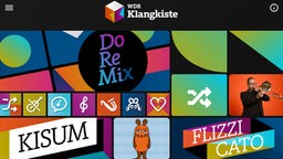 Screenshot der Web App WDR Klangkiste