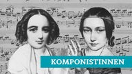 Papierfilm: Clara Schumann und Fanny Hensel