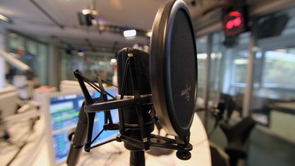 Mikrofon im 1LIVE-Studio