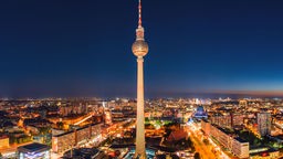 Stadtpanorama mit Fernsehturm von Berlin