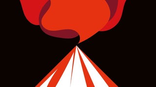 Daniel Haaksman: “Sonido Lava“ - Cover des Albums, grafische Darstellung eines ausbrechenden Vulkans. 