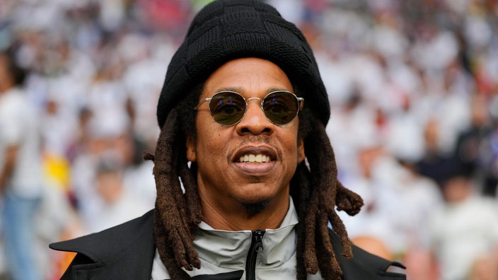 Jay Z beim Champions League Finale im Wembley Stadion