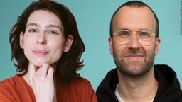 Die Hosts von "1LIVE Intimbereich" und "Glotz und Gloria": Jörn Behr und Catrin Altzschner