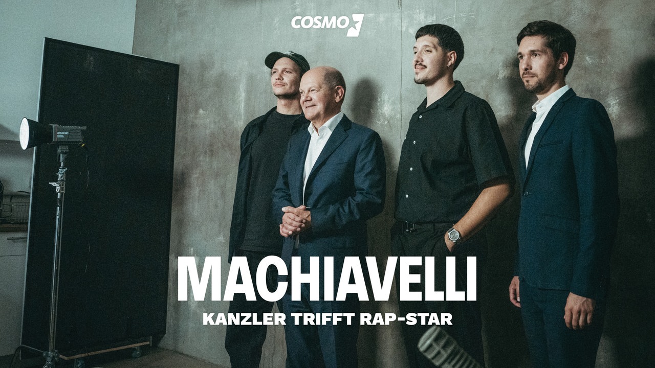 Bundeskanzler Olaf Scholz und RIN zu Gast im COSMO Machiavelli Podcast 