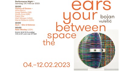 Plakat izložbe „the space between your ears“ 