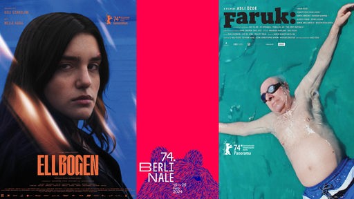 Berlinale 2024: Filmplakate "Ellbogen" und "Faruk"