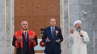 Der türkische Präsident Recep Tayyip Erdogan eröffnet mit einer Zeremonie das neue Justizjahr