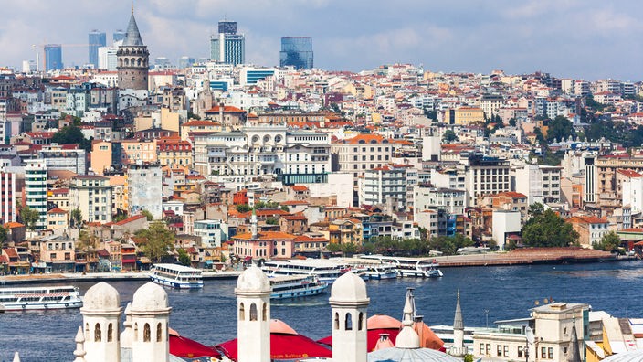 Aussicht auf die Häuser von İstanbul