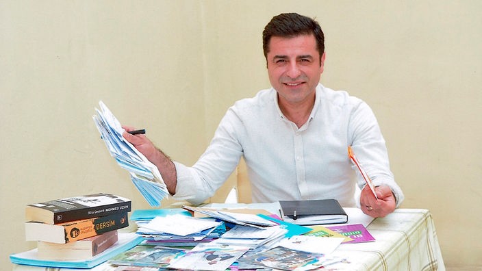 Selahattin Demirtas, Oppositionpolitiker der pro-kurdischen Partei HDP sitzt im Gefängnis