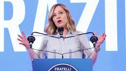 La presidente di Fratelli d'Italia e del Consiglio Giorgia Meloni