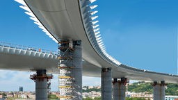 Ersatz für die eingestürzte Morandi-Brücke in Genua, entworfen von Renzo Piano