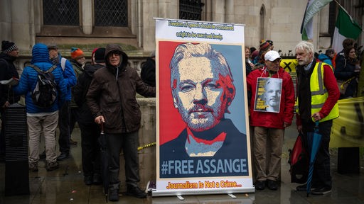 Demo für Julian Assange