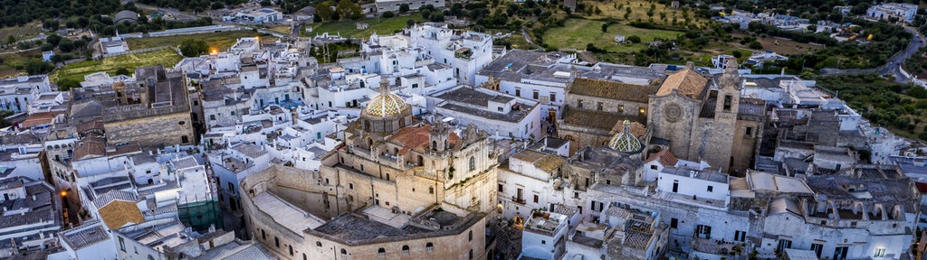 Ostuni in Apulien - Luftaufnahme