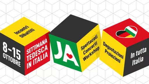 Logo ParlJAmo tedesco, deutsche Woche in Italien