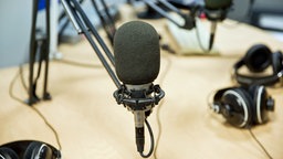 Mikro im Radiostudio