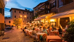 Un ristorante di Malcesine sul Lago di Garda
