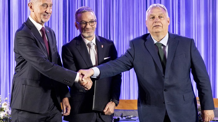 Andrej Babis iz češke liberalno-populističke stranke ANO, Herbert Kickl iz austrijske stranke FPÖ  i Viktor Orban, mađarski premijer i lider stranke Fidesz