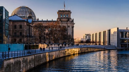 Panorama aus dem Regierungsviertel in Berlin