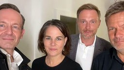 Vođstva Zelenih i FDP-a: Volker Wissing, Annalena Baerbock, Christian Lindner, Robert Habeck