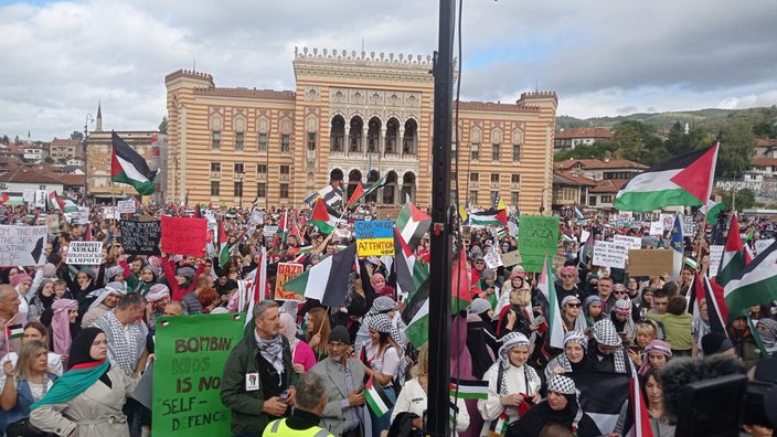 Protest podrške Palestincima u Sarajevu