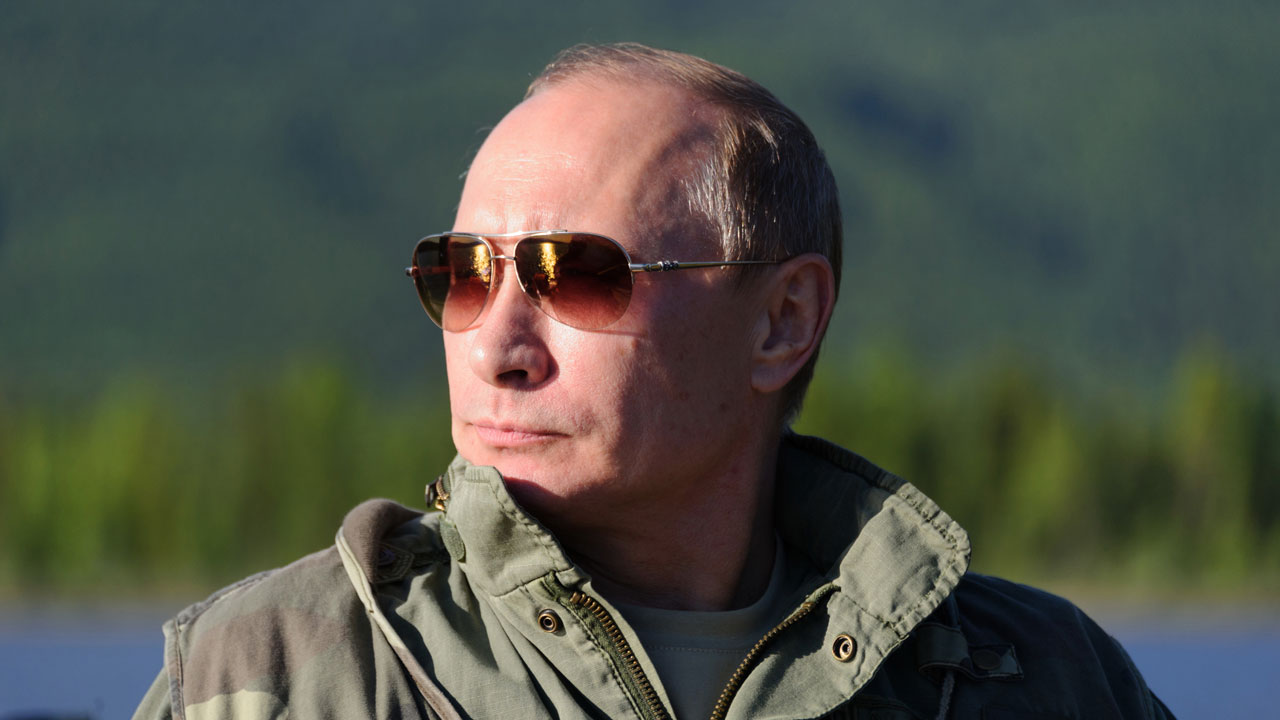 Wladimir Putin beim Angeln in Tuwa