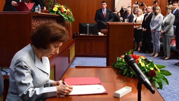 Predsednica Severne Makedonije Gordana Siljanovska Davkova