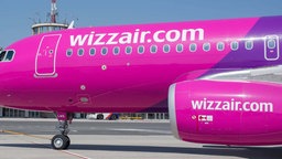 Flugzeug der Billig-Airline Wizz Air.