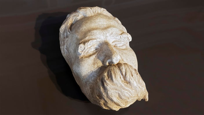 Totenmaske von Friedrich Nietzsche.