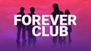 Illustration zum Podcast "Forever Club": Vier gezeichnete Schatten und der Titel-Schriftzug.