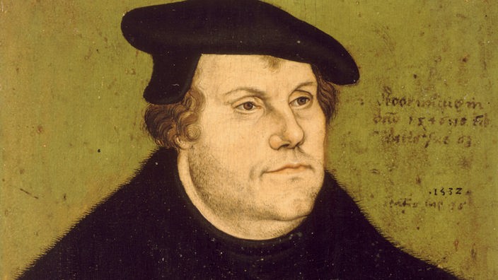 Martin Luther in einem alten Porträt