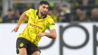 Dortmunds Emre Can läuft in Champions League-Spiel (Nahaufnahme)