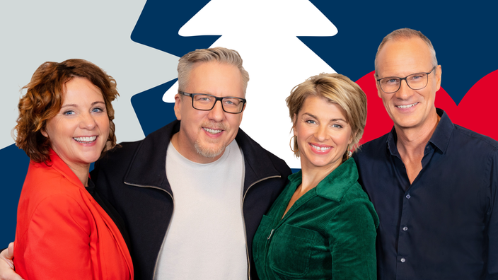 Das Moderatoren-Team beim WDR 2 Weihnachtswunder