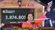WDR 2 Weihnachtswunder: Steffi Neu und der Spendenstand am Dienstagmorgen - 3.874.805 Euro