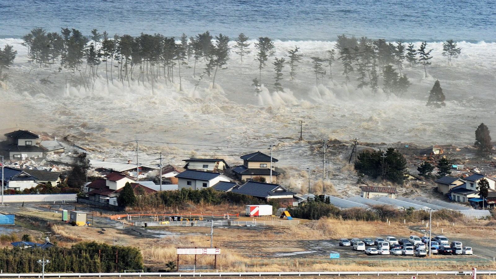 Tsunami-Welle an der Nordost-Küste Japans